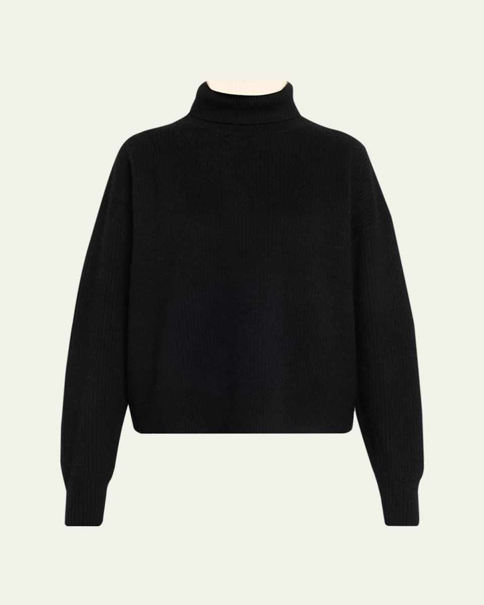 Junko Turtleneck Colorblock Cashmere Sweat